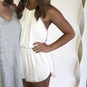 Lulus white backless romper